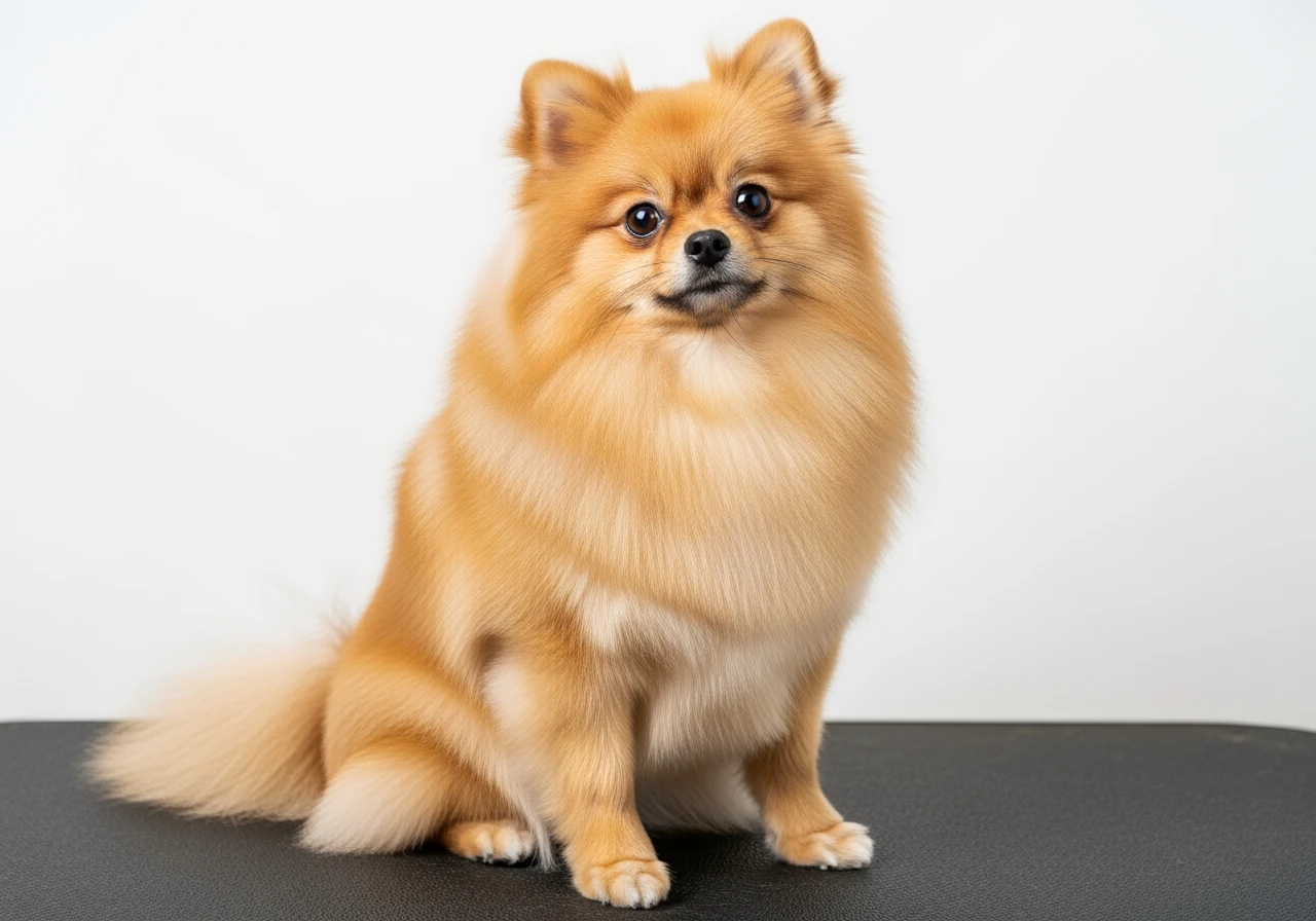 Toilettage d'un Loulou de Pomeranie